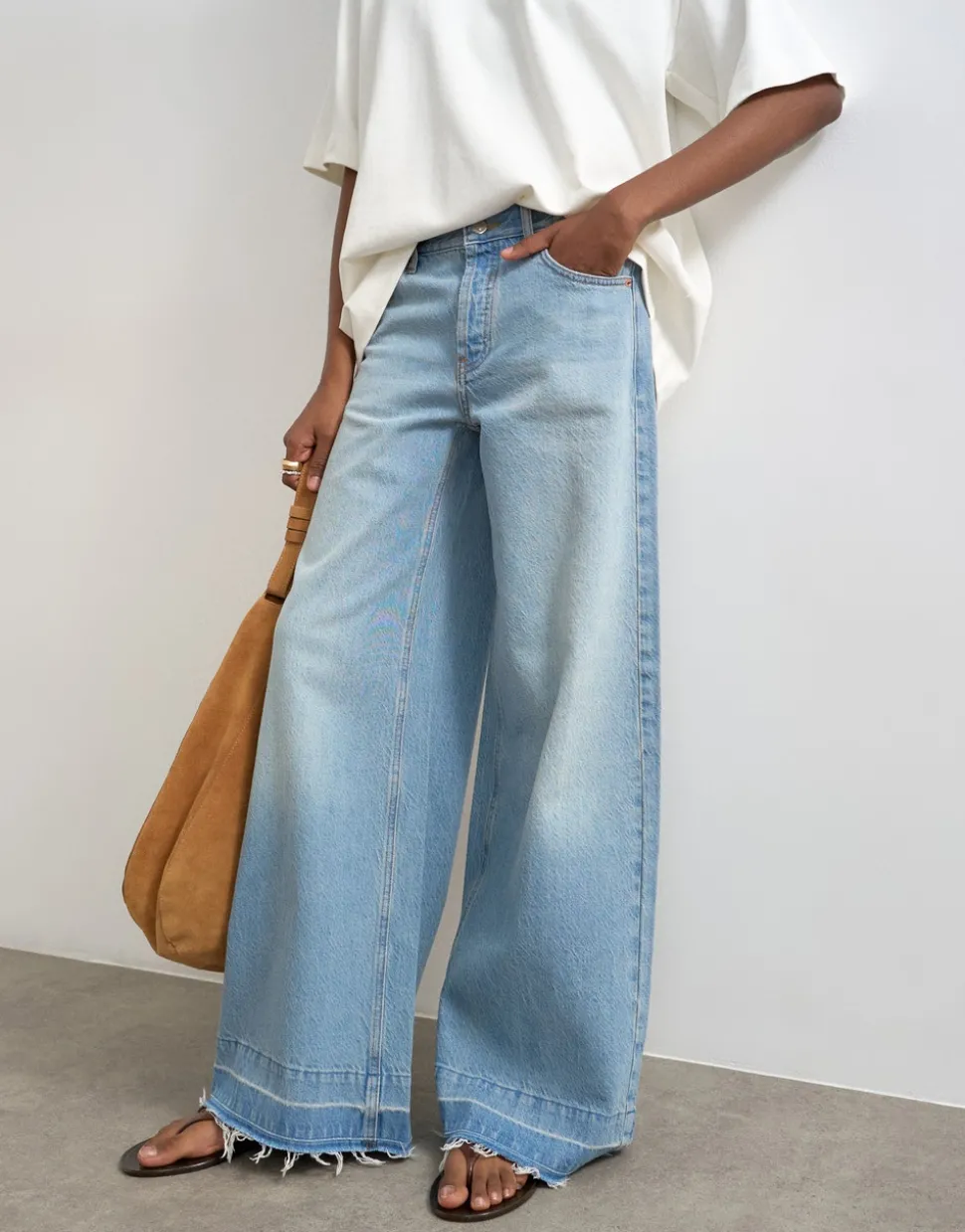 TSHORIZON Mid rise Wide leg fit Jeans