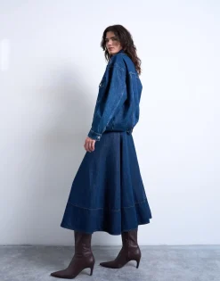 TSLEAH High rise Lange rok