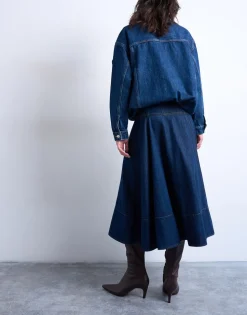 TSLEAH High rise Lange rok