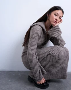 TSLOLLY Midi-jurk