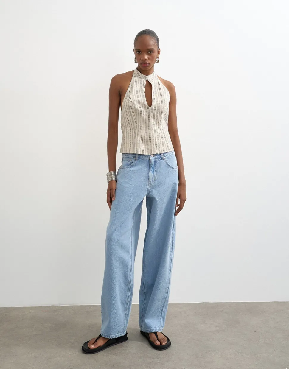 TSLOWRIE Low rise Baggy fit Jeans