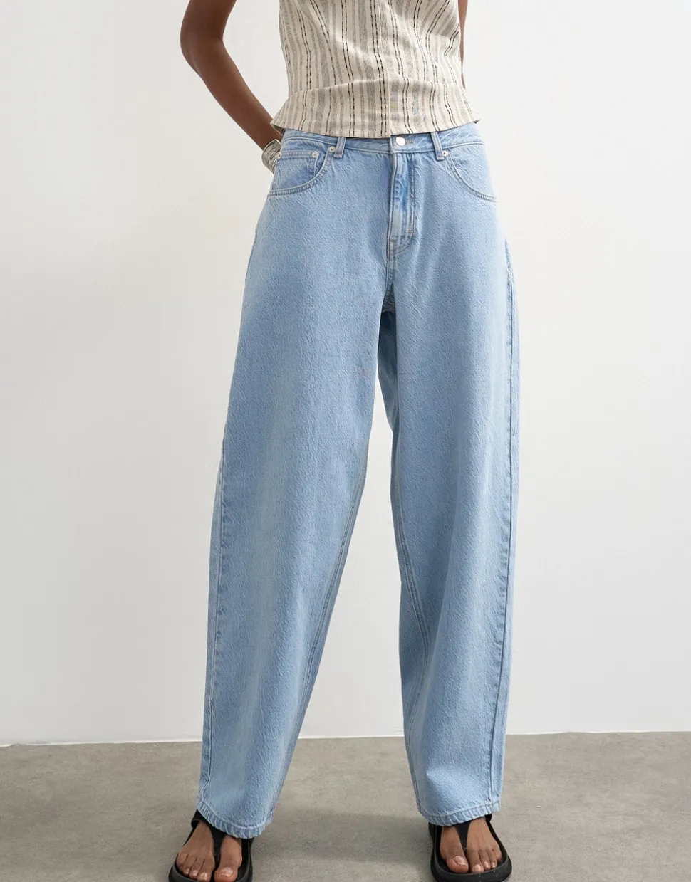 TSLOWRIE Low rise Baggy fit Jeans