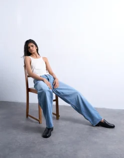 TSLOWRIE Low rise Baggy fit Jeans