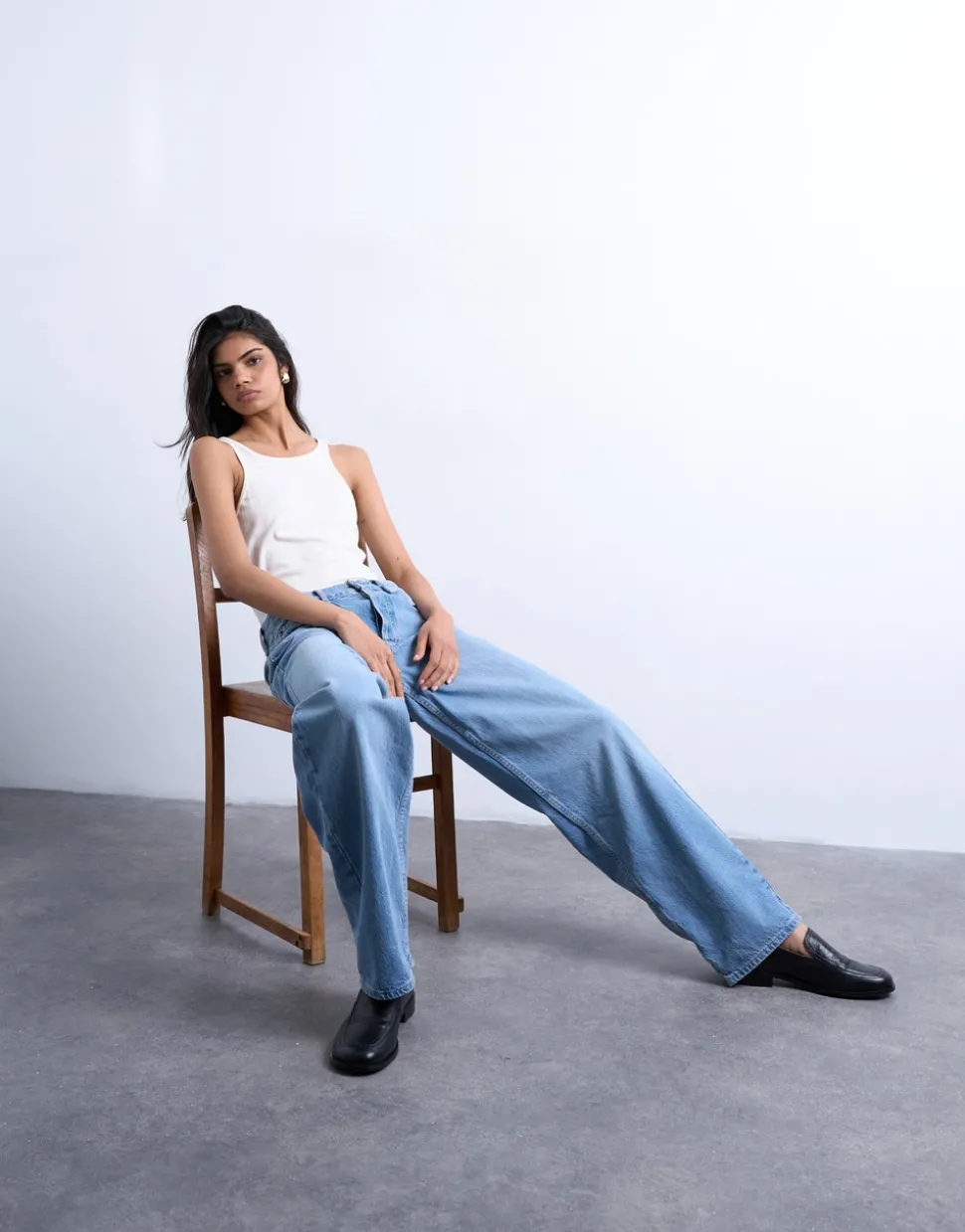 TSLOWRIE Low rise Baggy fit Jeans
