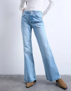 TSMARIE Mid rise Flared fit Jeans