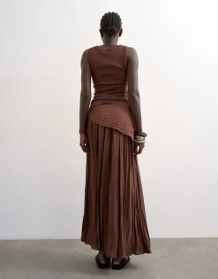 TSNAYA Mid waist Lange rok