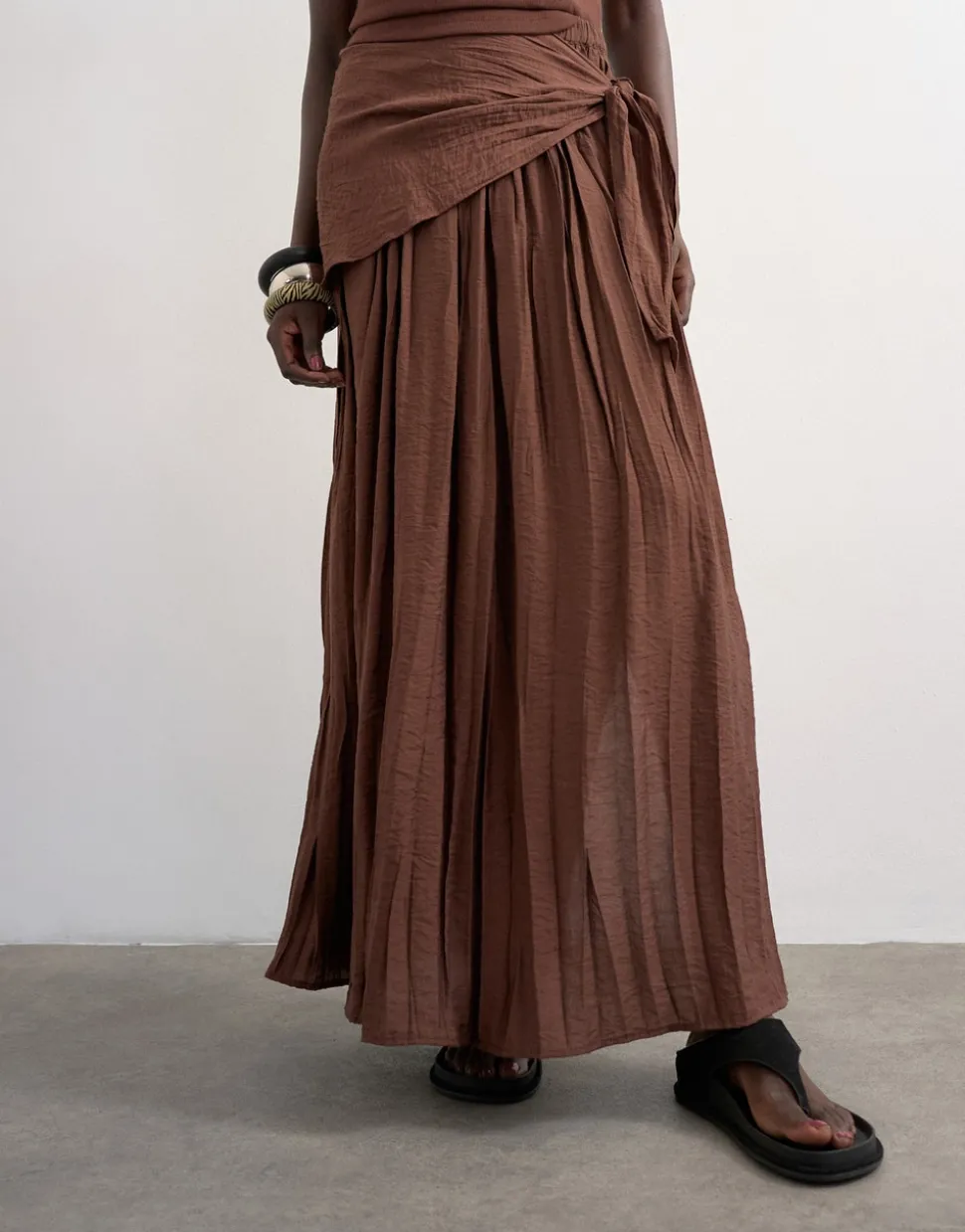 TSNAYA Mid waist Lange rok