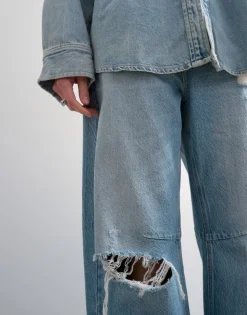TSNORA Mid rise Barrel fit Jeans