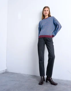 TSRUNWAY Mid rise Straight fit Jeans