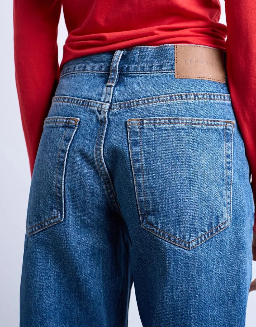 TSRUNWAY Mid rise Straight fit Jeans