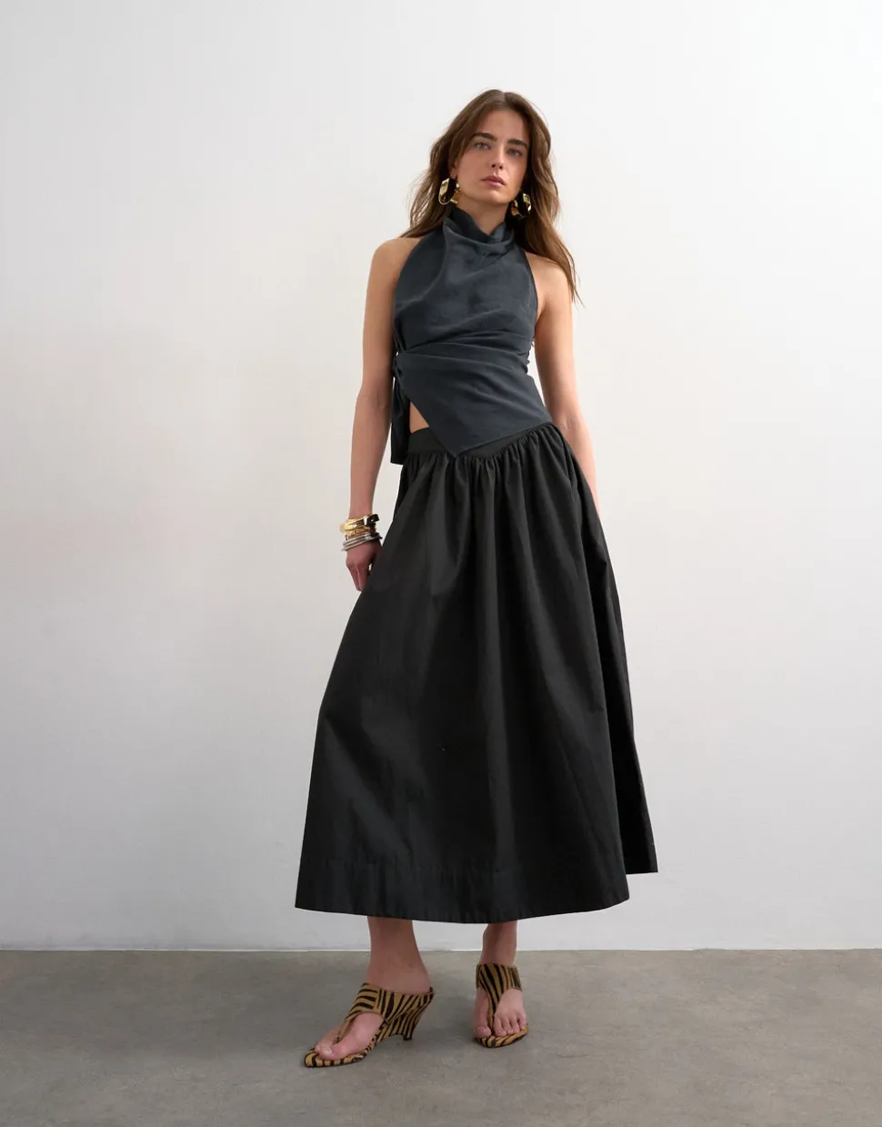 TSSALLY Low waist Lange rok
