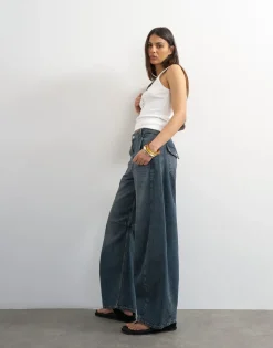TSVEA High rise Barrel fit Jeans