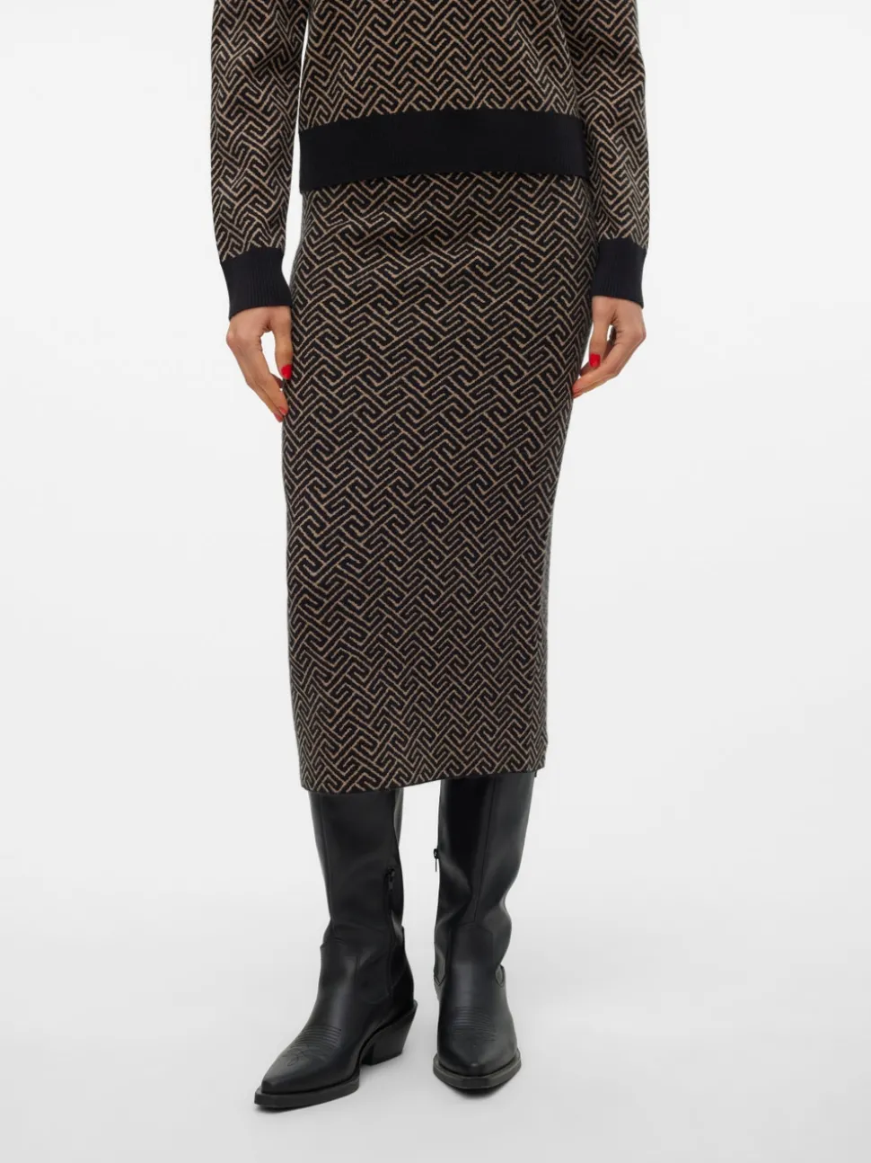 VMARIA High waist Lange rok