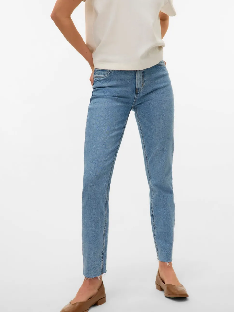 VMBRENDA High rise Mom fit Enkel Jeans