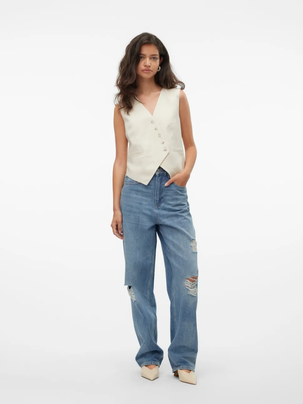 VMBROOKLYN Mid rise Baggy fit Jeans