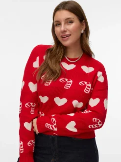 VMCANDYHEARTS Gebreide pullover