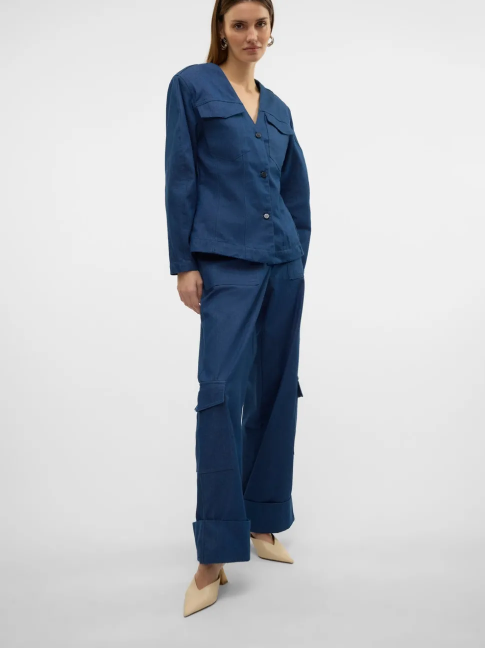 VMCARLA High waist Cargobroeken