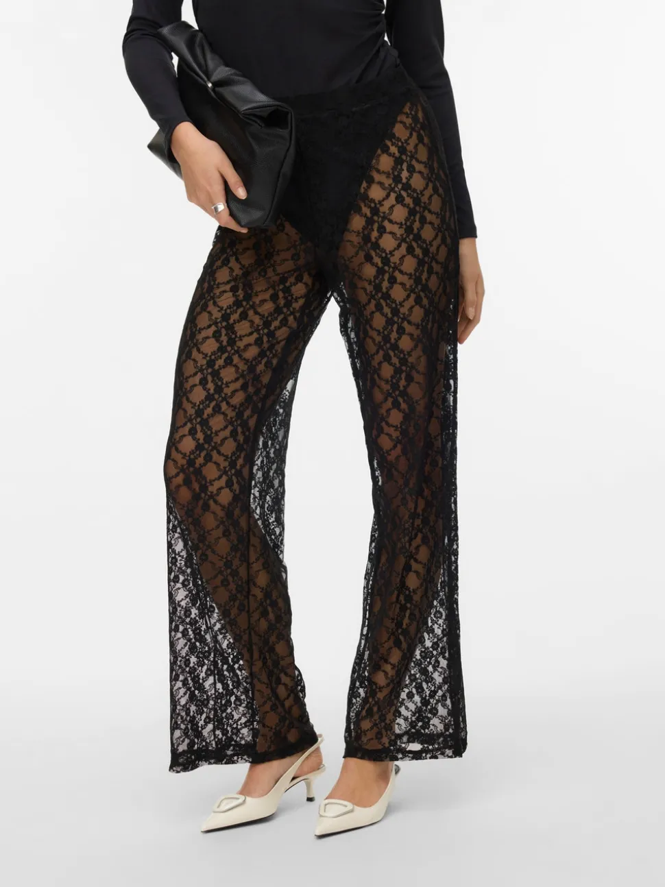 VMCAROLINE Mid waist Broek