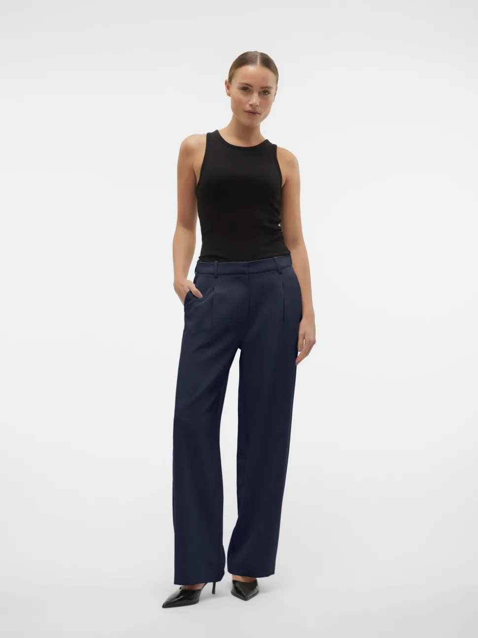 VMCASSIDY Mid waist Broek