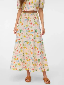 VMELENA High waist Lange rok