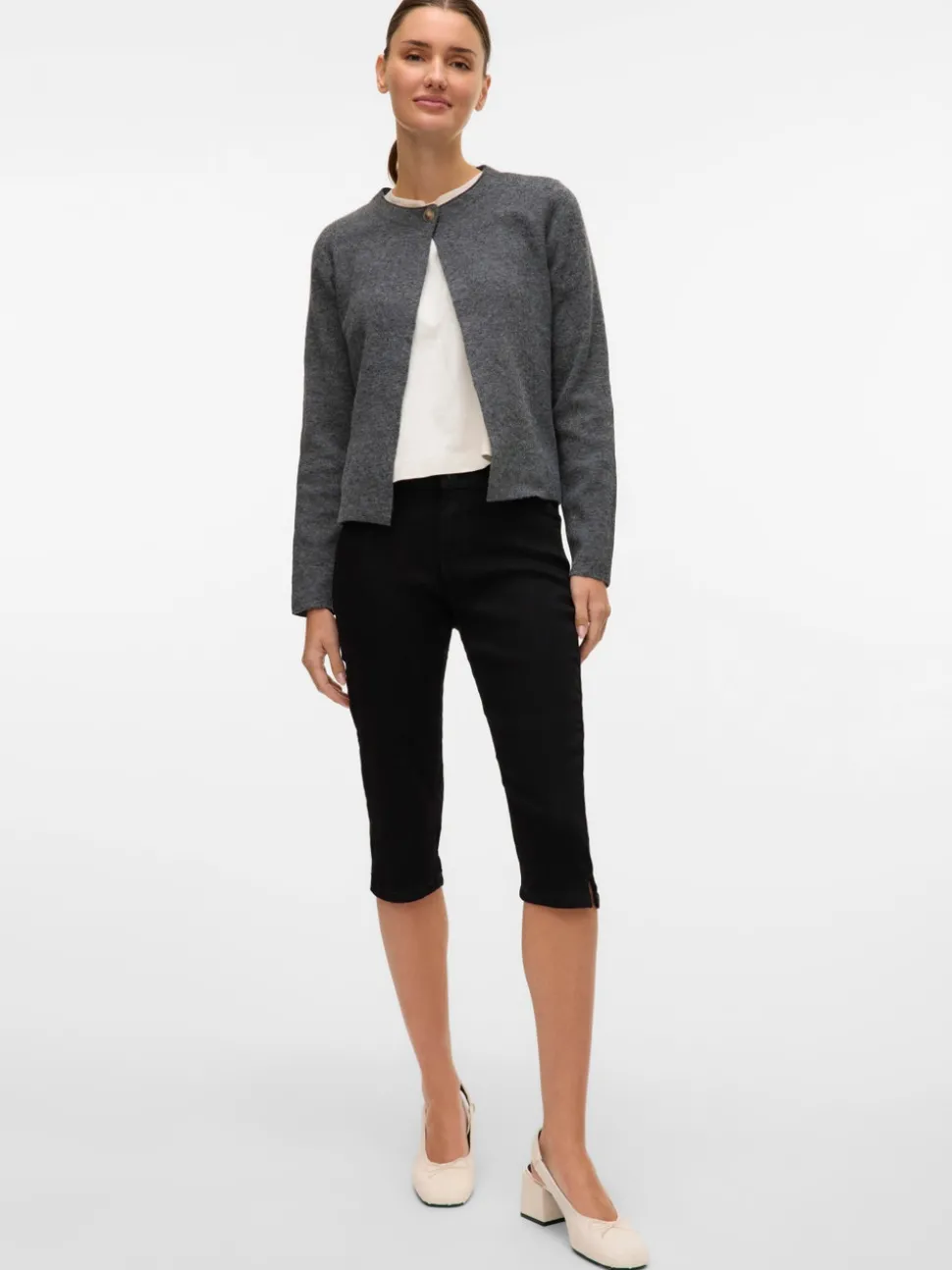 VMELLY Mid rise Slim fit Capris