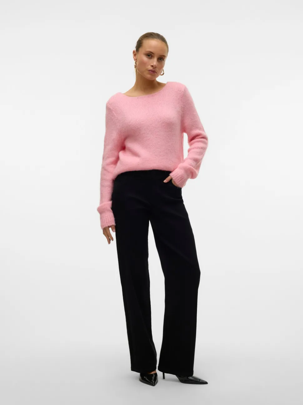 VMELLY Mid rise Wide leg fit Jeans