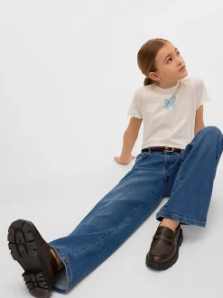 VMEMILIE Mid waist Wide leg fit Jeans