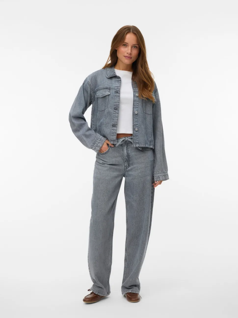 VMESTELLE High rise Barrel fit Jeans