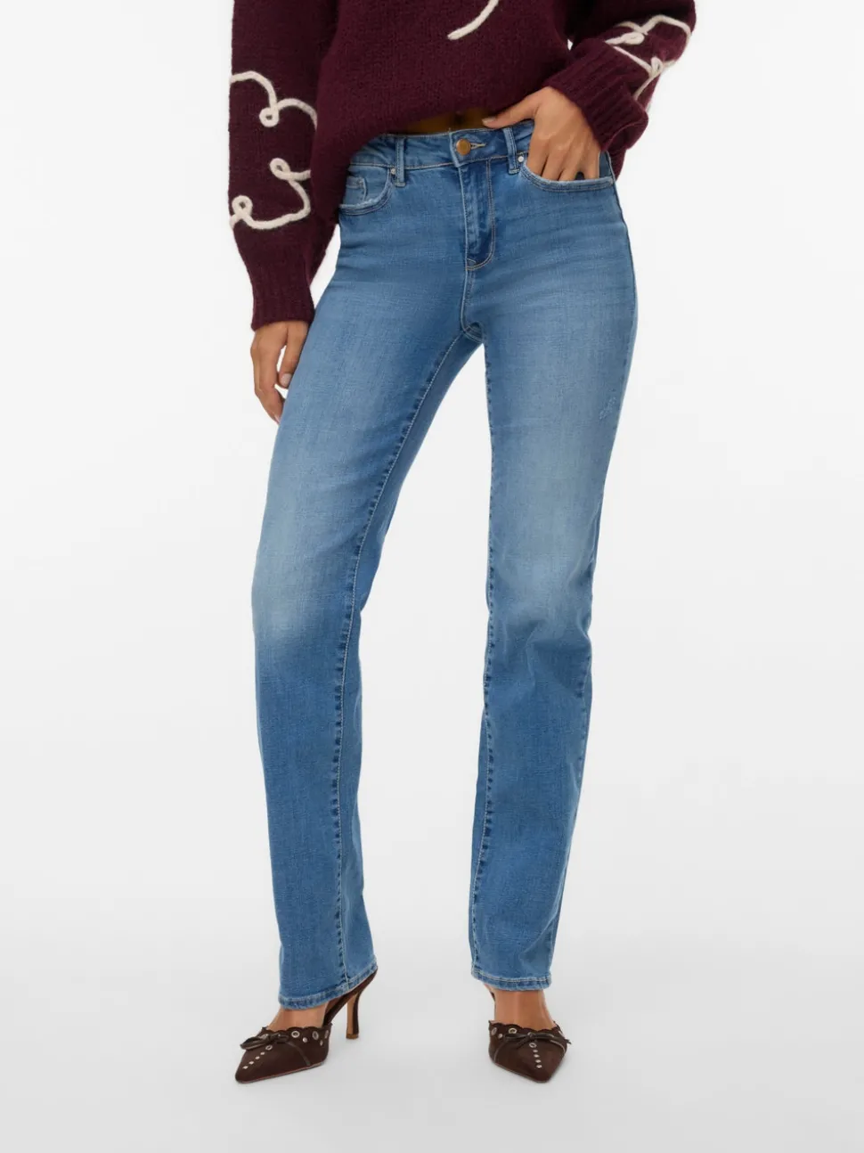 VMFLASH Mid rise Straight fit Jeans