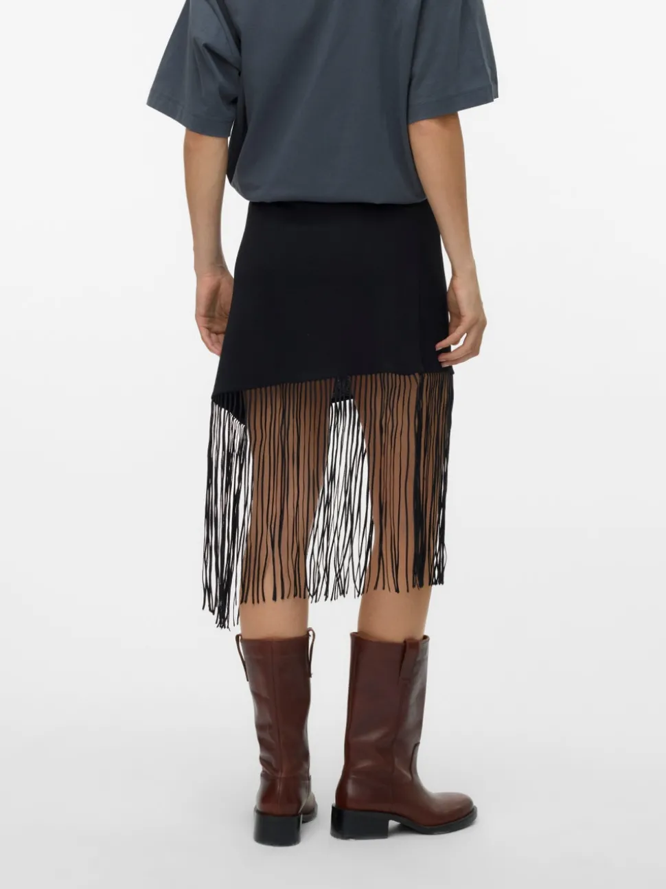 VMFREJA Mid waist Midi-rok