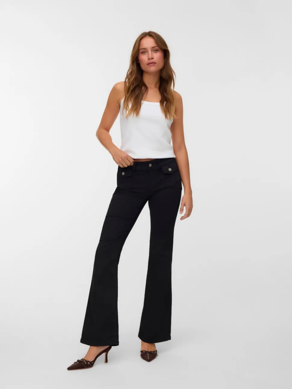 VMJEAN Low rise Flared fit Jeans