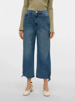 VMKATHY High rise Brede pasvorm - bijgesneden Jeans