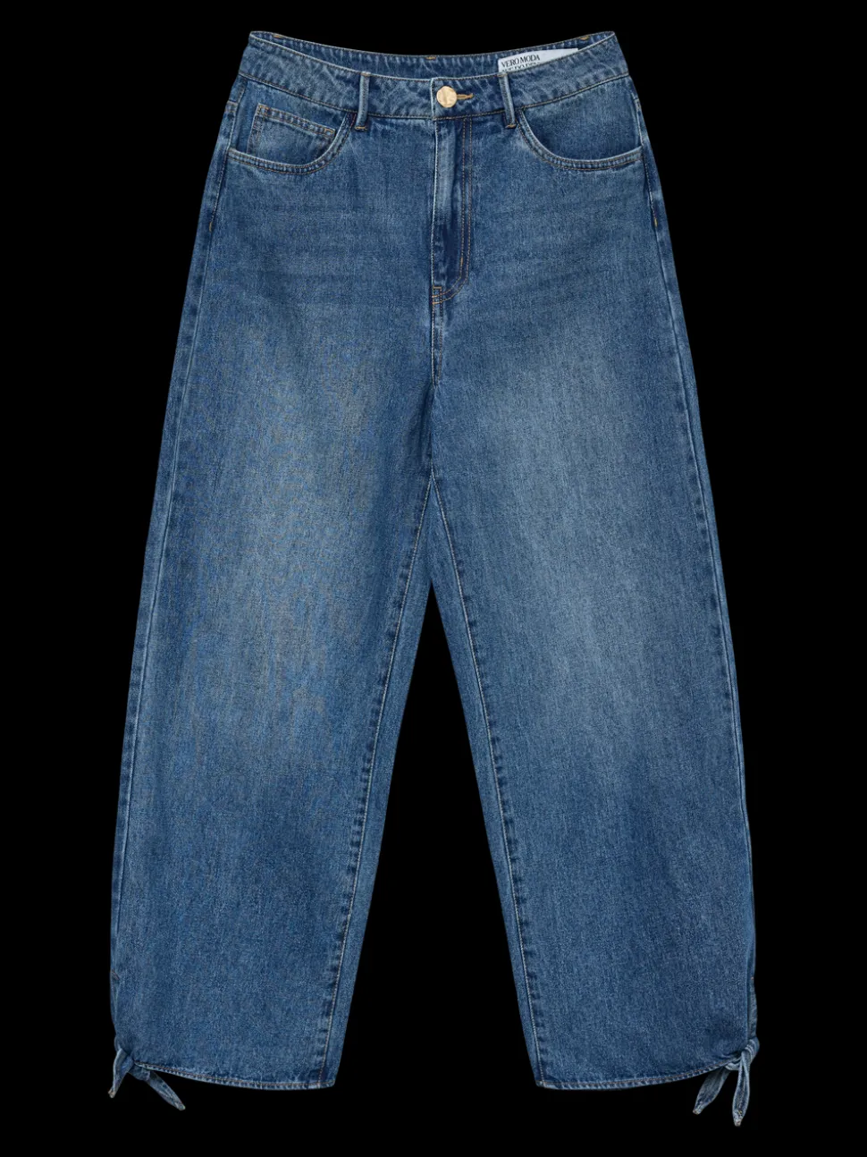 VMKATHY High rise Brede pasvorm - bijgesneden Jeans