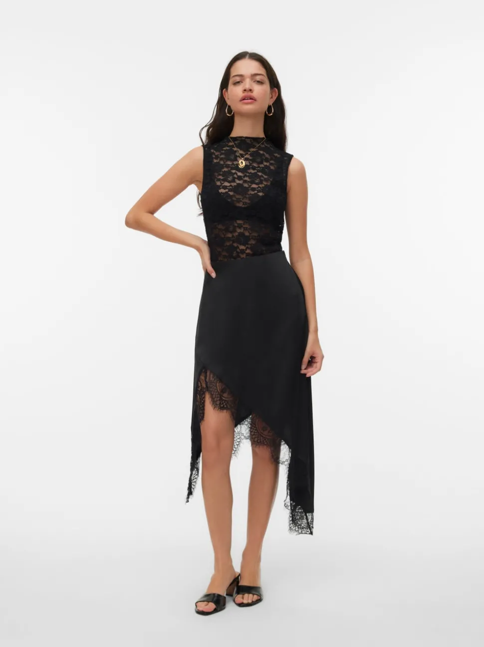 VMLOUISA Mid waist Lange rok