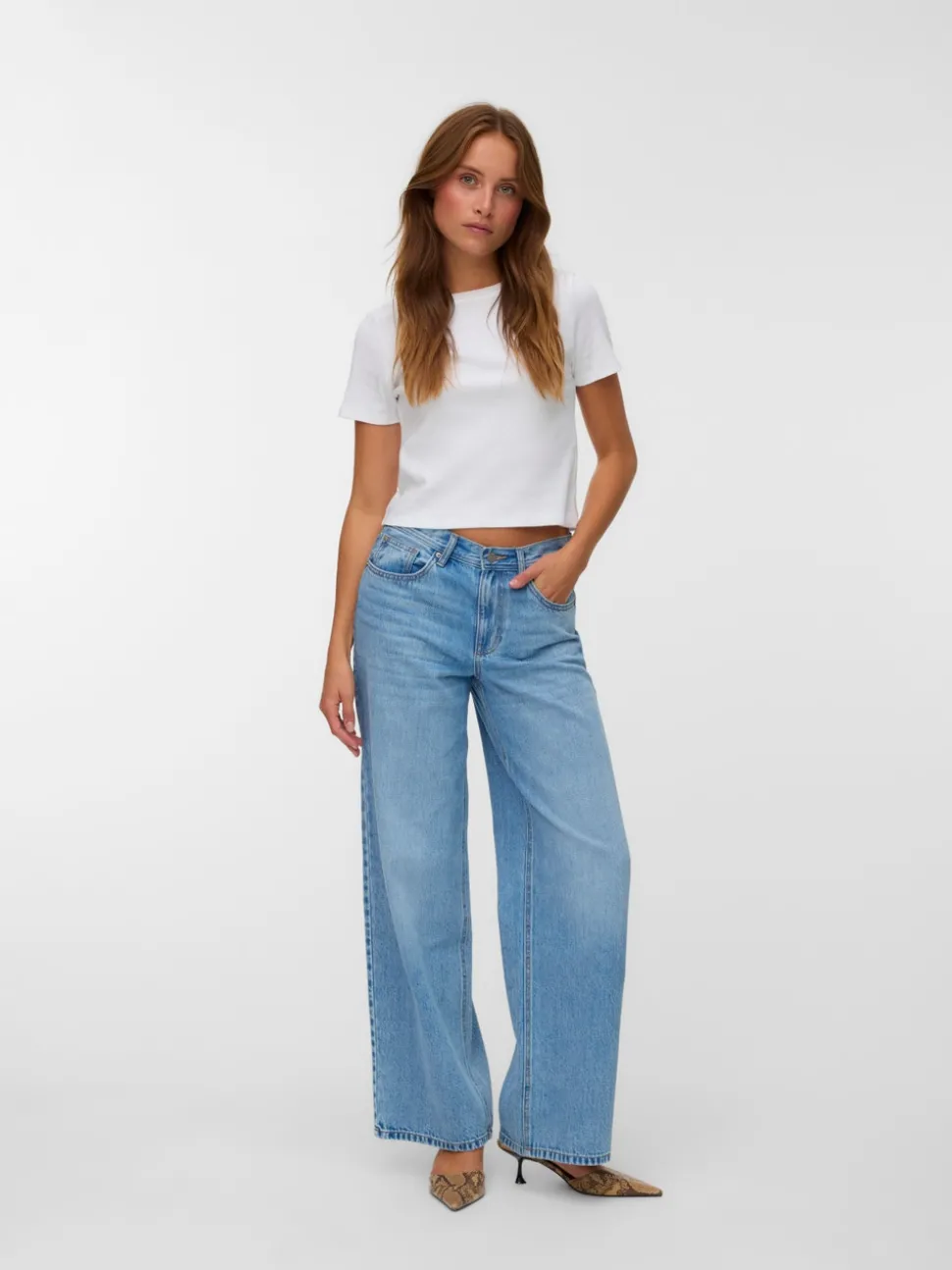 VMLULLU Low rise Wide leg fit Jeans