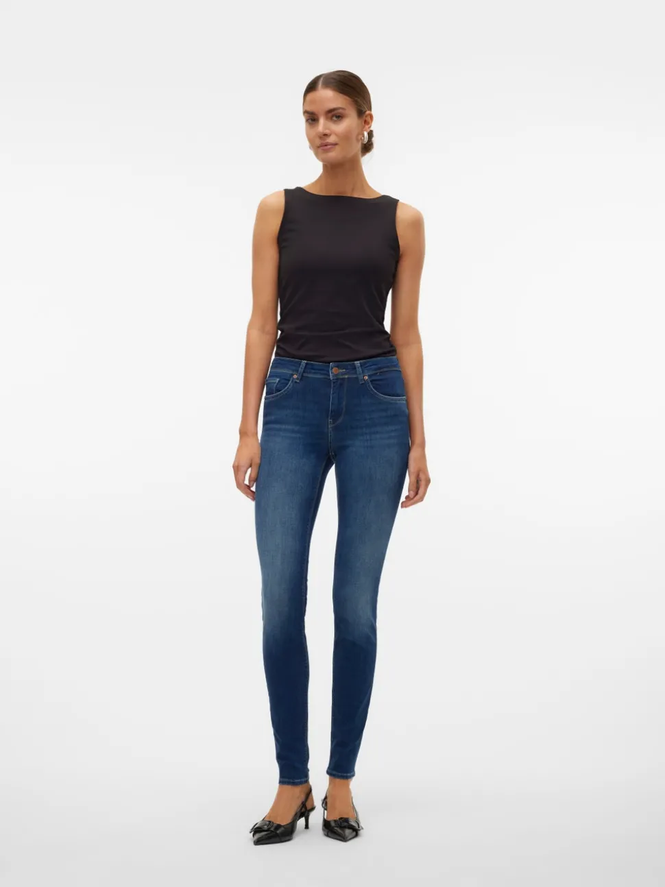VMLUX Mid rise Slim fit Jeans