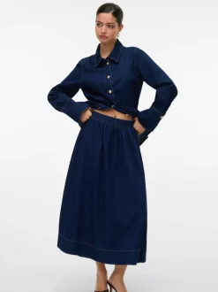 VMMAIKEN High waist Midi-rok