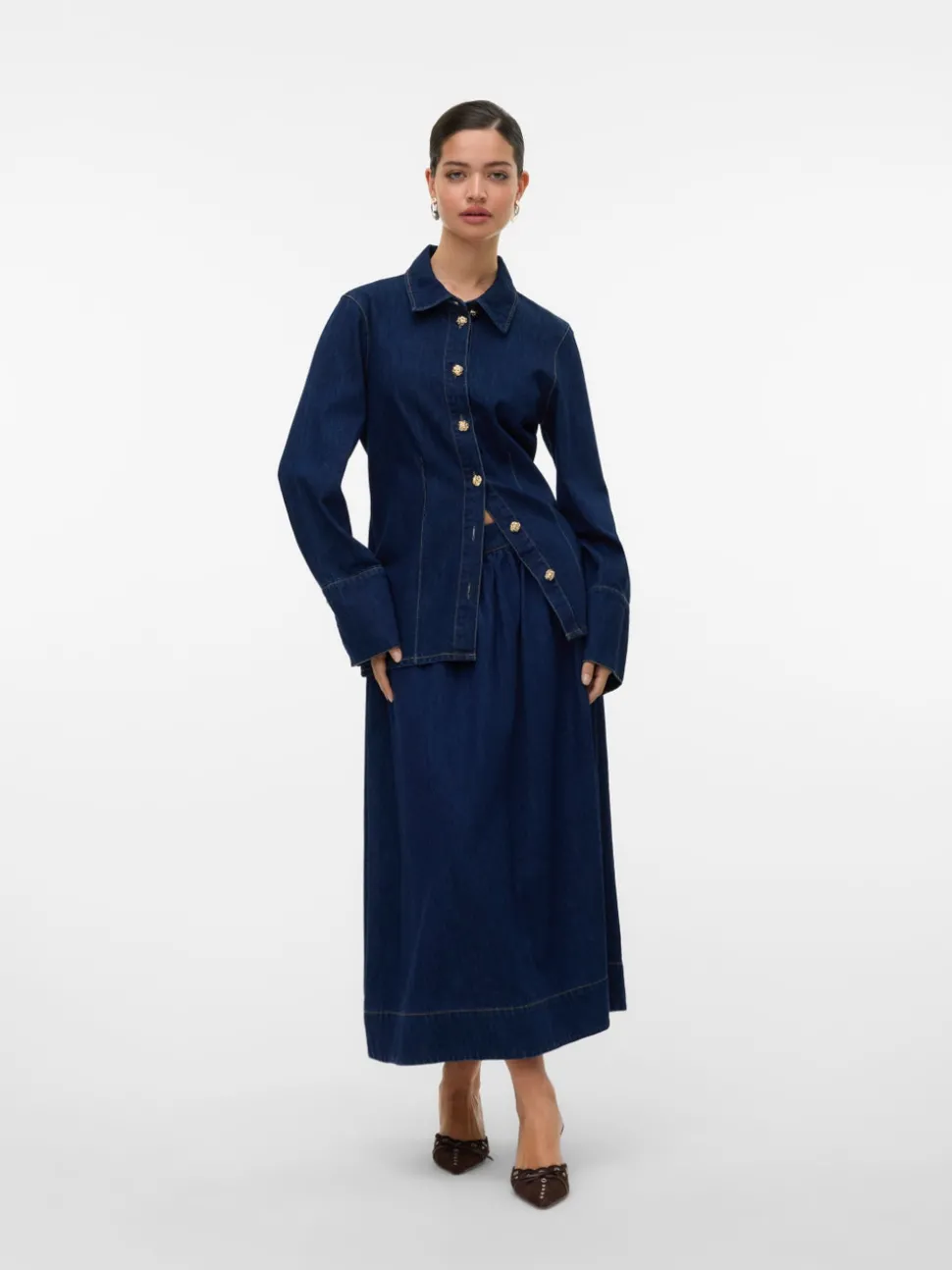 VMMAIKEN High waist Midi-rok
