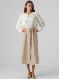 VMMELANEY High waist Lange rok