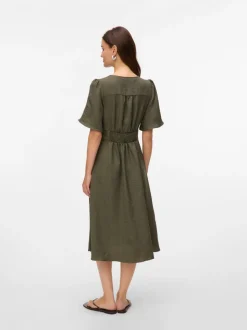 VMMELANEY Midi-jurk