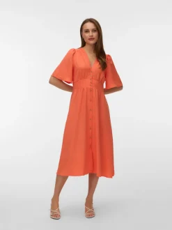 VMMELANEY Midi-jurk