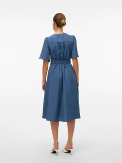 VMMELANEY Midi-jurk