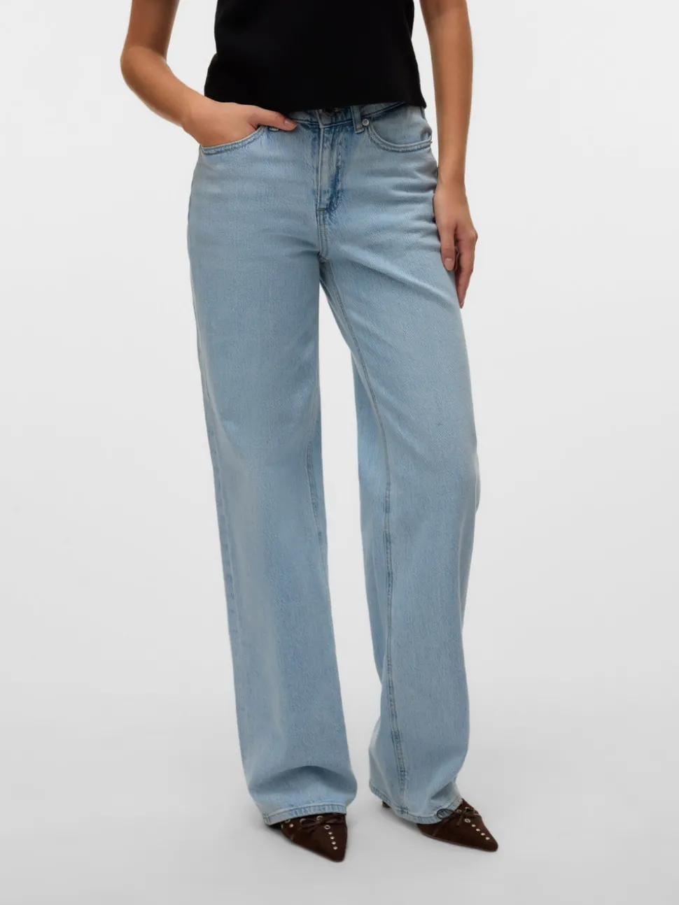 VMMELISA Mid rise Wide leg fit Jeans
