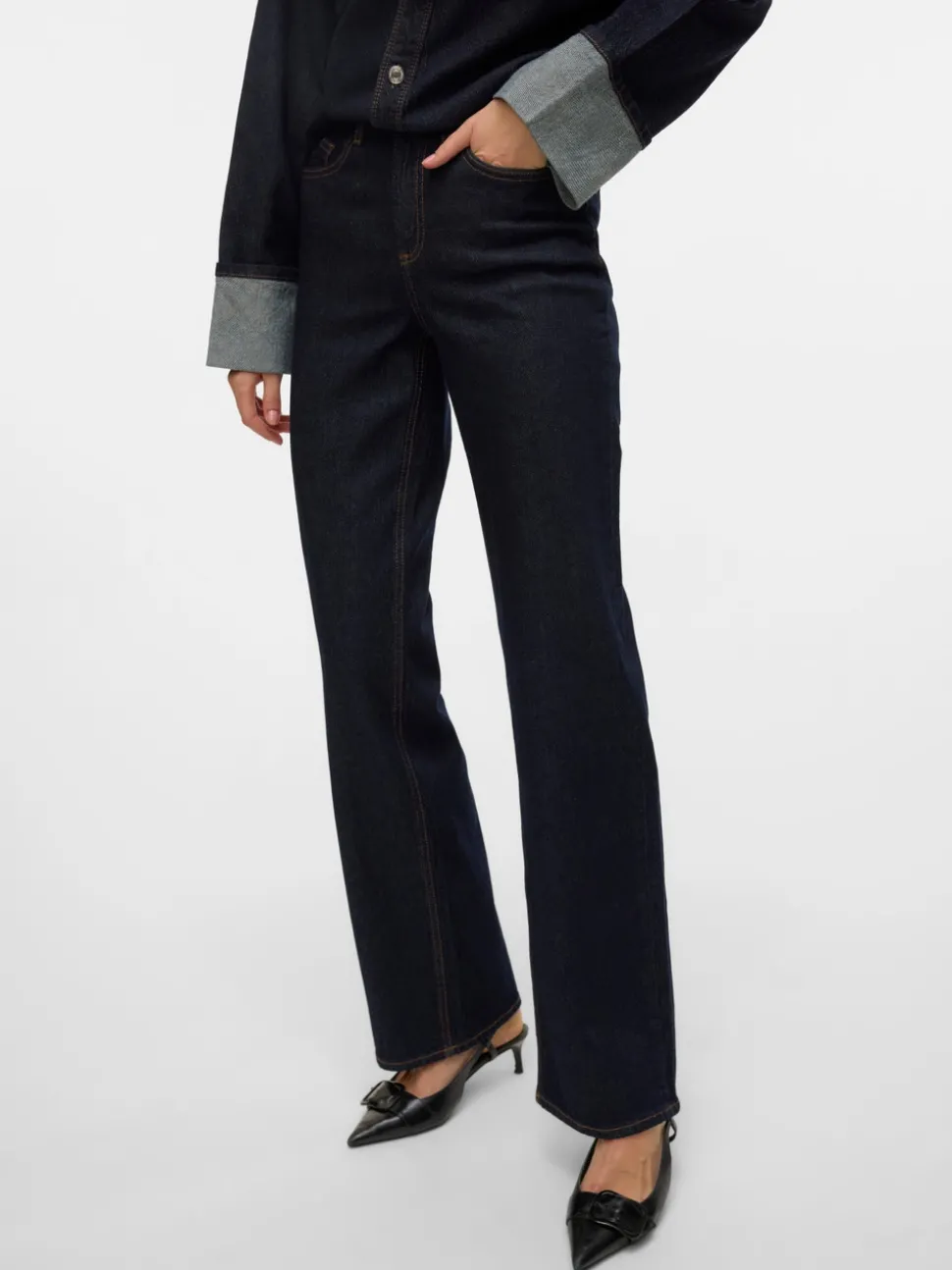 VMMELISA Mid rise Wide leg fit Jeans