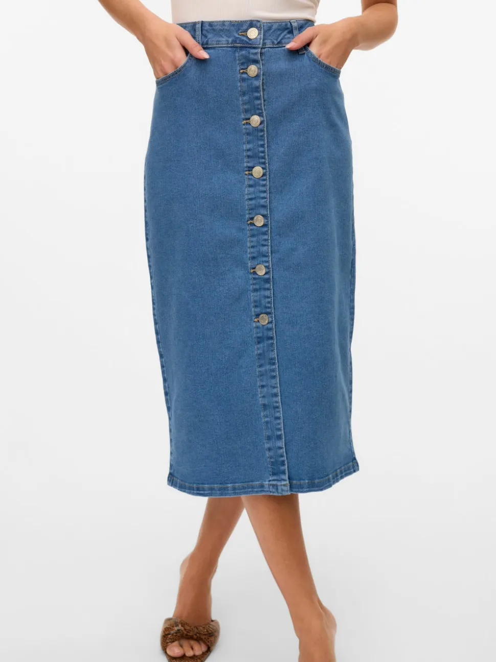VMNATTY Mid waist Midi-rok