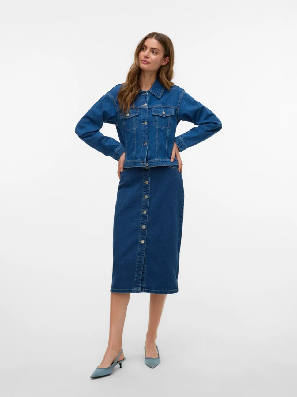VMNATTY Mid waist Midi-rok