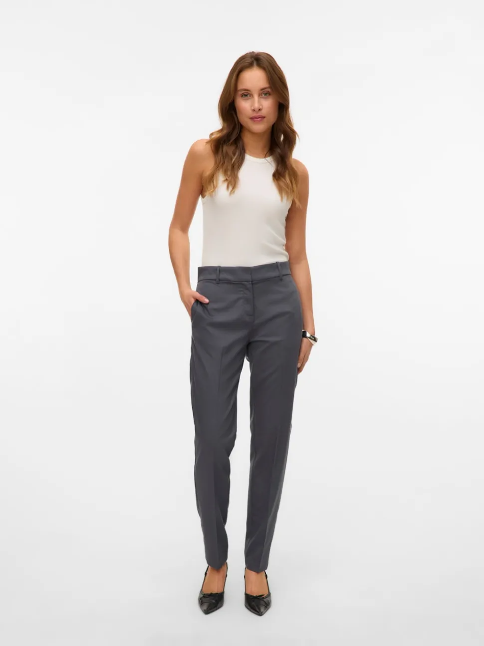 VMNILA Mid waist Broek