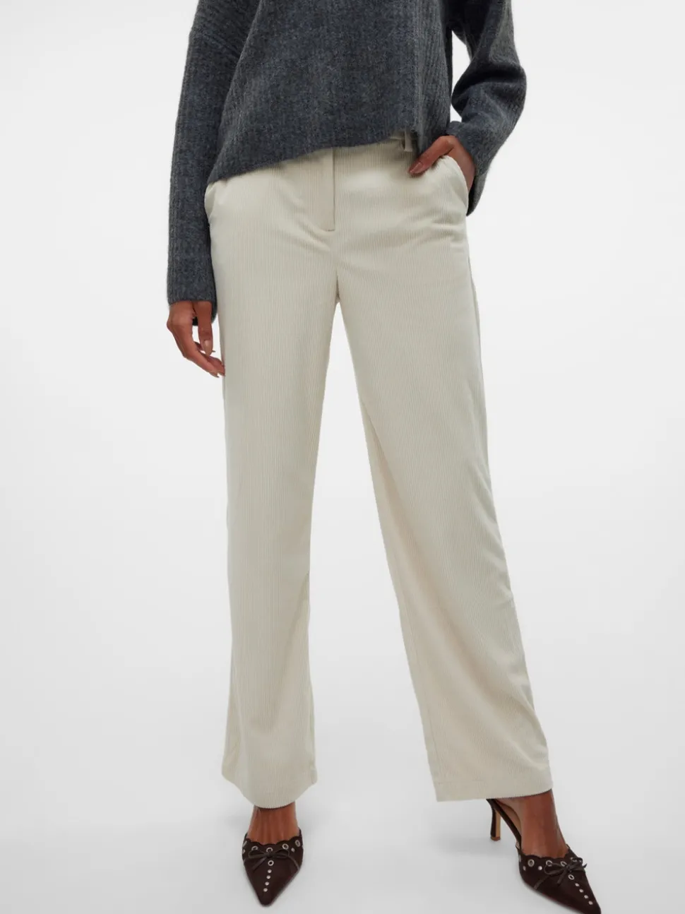 VMNORA Mid waist Broek