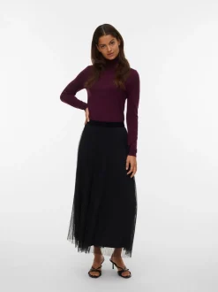 VMPEARL Mid waist Lange rok