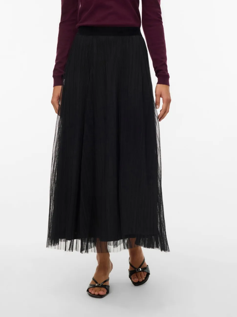 VMPEARL Mid waist Lange rok